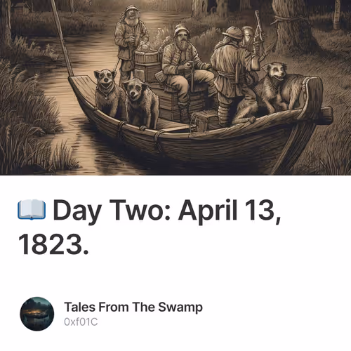 📖 Day Two: April 13, 1823.
