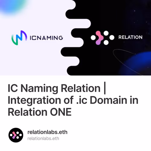 IC Naming ✖ Relation | Integration of .ic Domain in Relation ONE 3/500