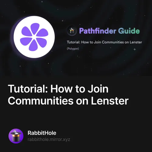 Tutorial How to Join Communities on Lenster