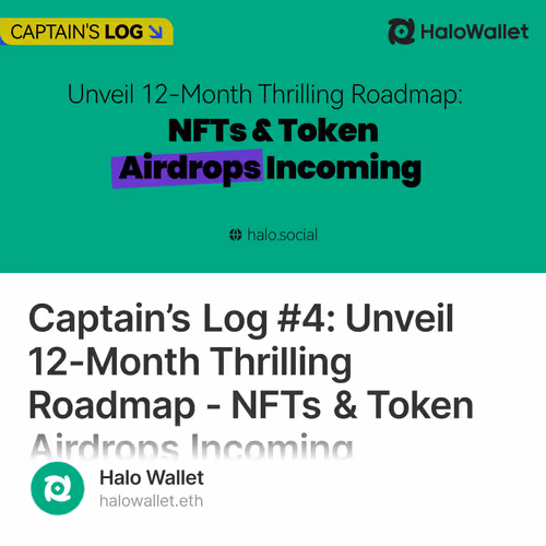 Captain’s Log #4: Unveil 12-Month Thrilling Roadmap - NFTs & Token Airdrops Incoming