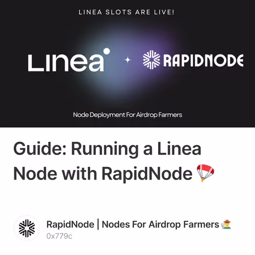 Guide: Running a Linea Node with RapidNode 🪂