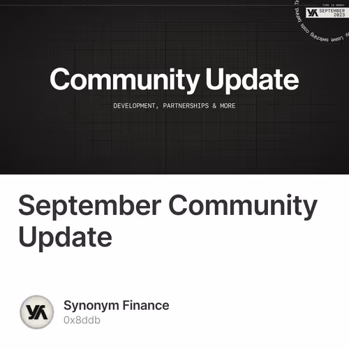 September Community Update