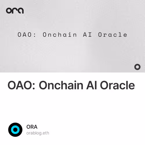 OAO: Onchain AI Oracle