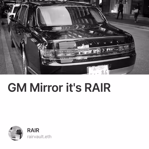 GM Mirror it's RAIR