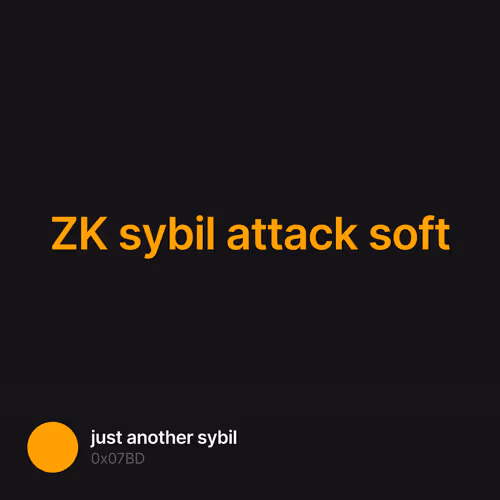ZK sybil attack soft