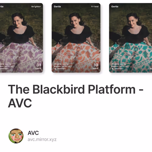 The Blackbird Platform - AVC
