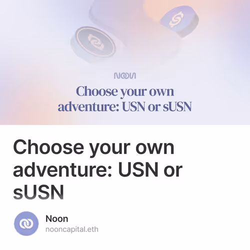 Choose your own adventure: USN or sUSN