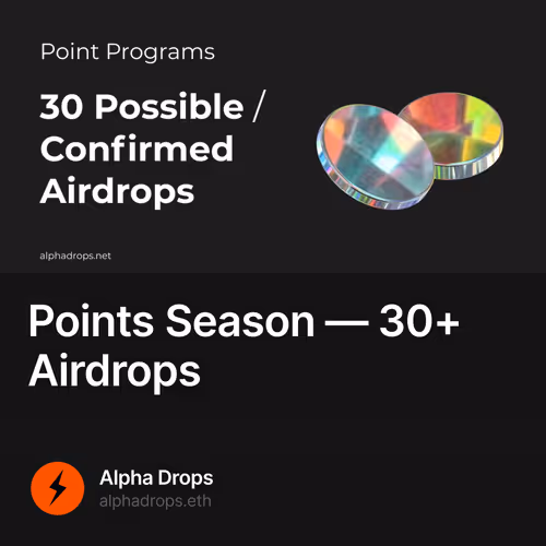 Points Season — 30+ Airdrops
