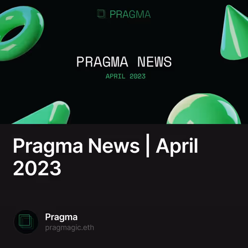Pragma News | April 2023