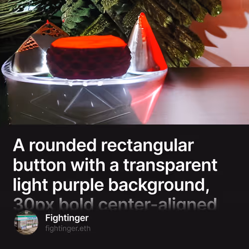 A rounded rectangular button with a transparent light purple background, 30px bold center-