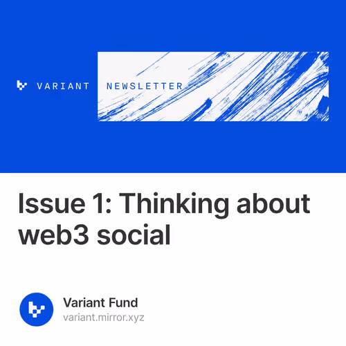 Issue 1: Thinking about web3 social