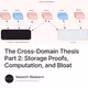 The Cross-Domain Thesis Part 2: Storage Proofs, Computation, and Bloat