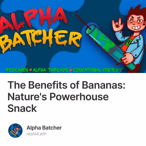 The Benefits of Bananas: Nature's Powerhouse Snack