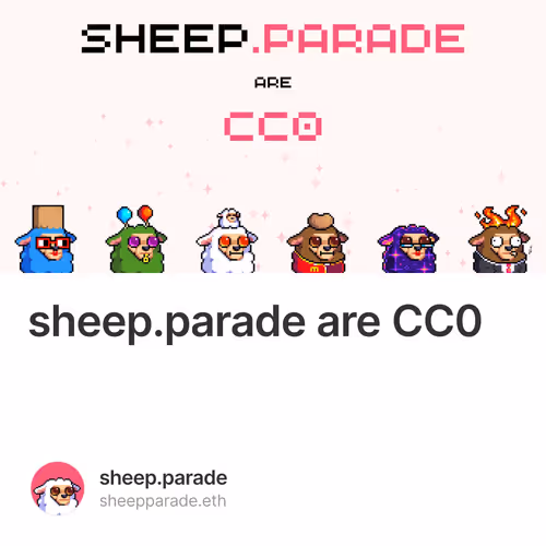 sheep.parade are CC0