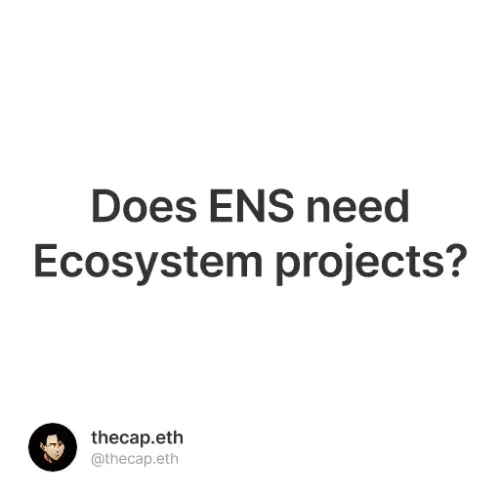 Does ENS need Ecosystem projects?