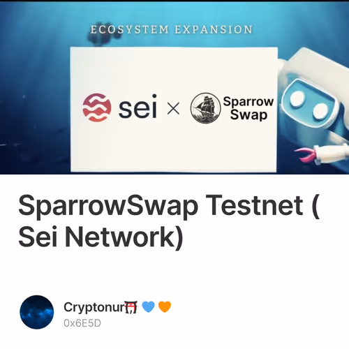 SparrowSwap Testnet (Sei Network)
