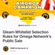 Gleam Whitelist Selection Rules for Omega Network's Public Sale
