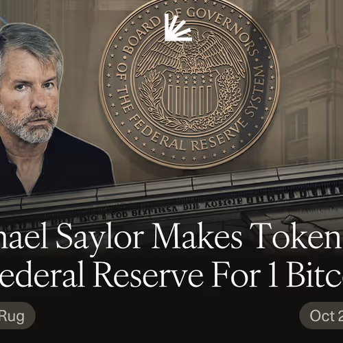 Michael Saylor Makes Token Bid on Federal Reserve For 1 Bitcoin