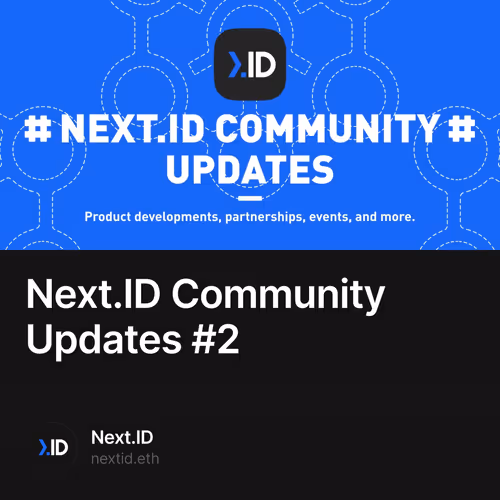 Next.ID Community Updates #2