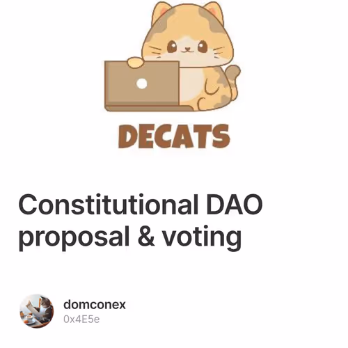 Constitutional DAO proposal & voting