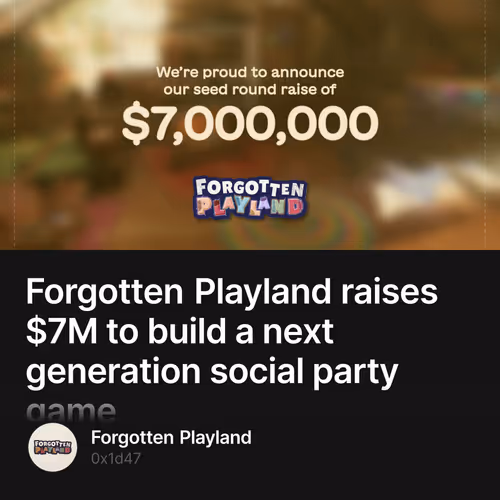 Forgotten Playland raises $7M to build a next generation social party game