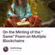 On the Minting of the "Same" Poem on Multiple Blockchains