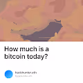 How much is a bitcoin today