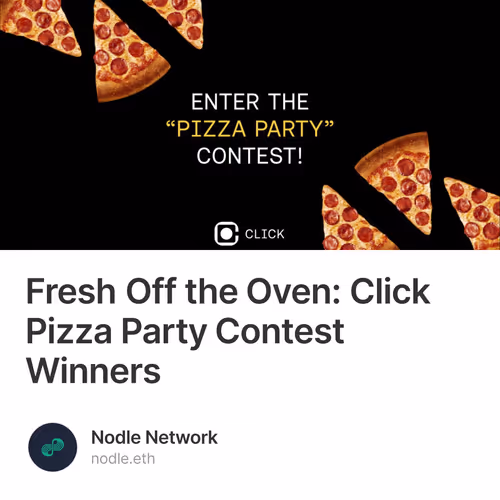 Fresh Off the Oven: Click Pizza Party Contest Winners