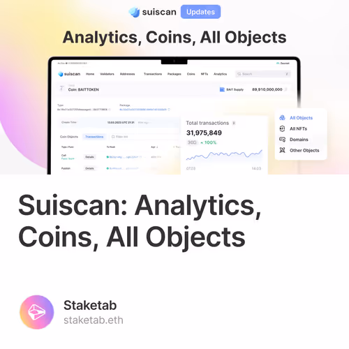 Suiscan: Analytics, Coins, All Objects