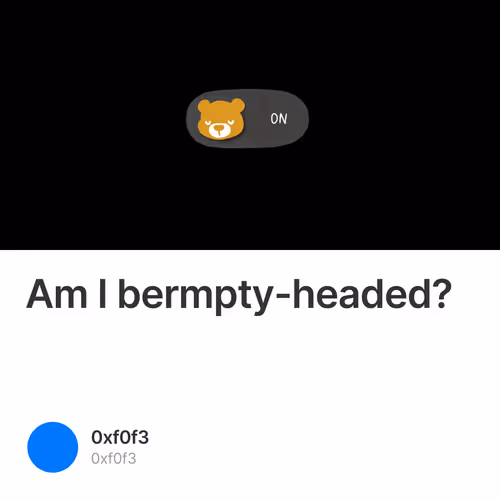 Am I bermpty-headed?