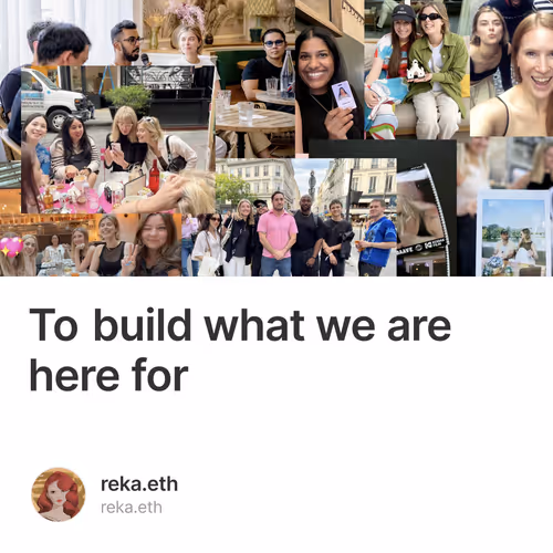 To build what we are here for