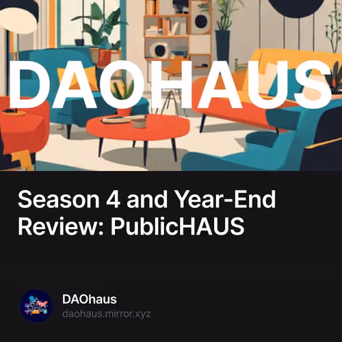 Season 4 and Year-End Review: PublicHAUS
