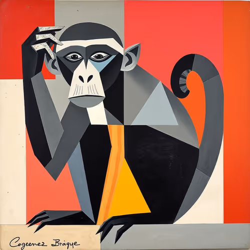 Cubist Monkey Optimism