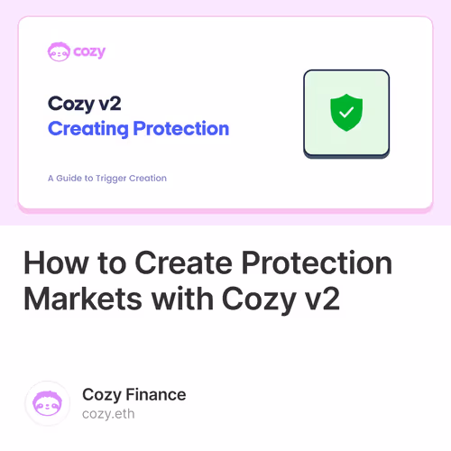 How to Create Protection Markets with Cozy v2