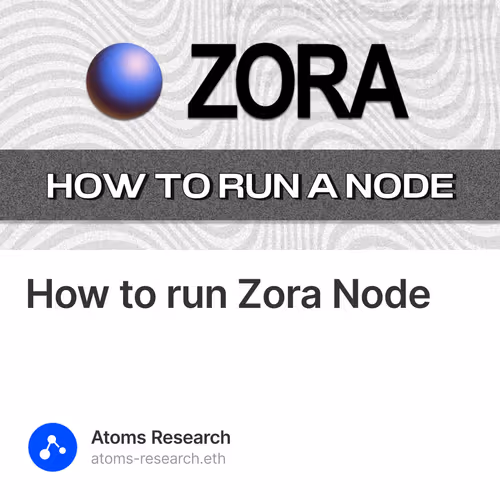 How to run Zora Node
