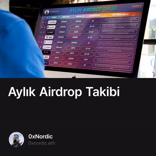 Aylık Airdrop Takibi