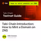 Tabi Chain Introduction: How to Mint a Domain on ZNS