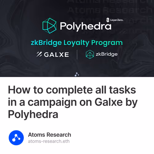 How to complete all tasks in a campaign on Galxe by Polyhedra