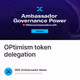 OPtimism token delegation