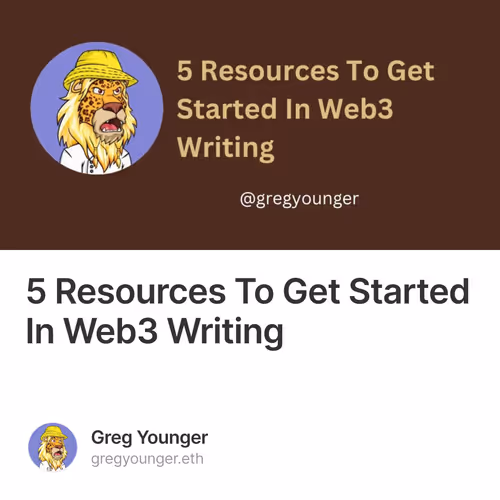 5 Resources To Get Started In Web3 Writing