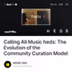 Calling All Music heds: The Evolution of the Community Curation Model