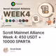 Scroll Mainnet Alliance Week 4: 450 USDT + 10000 SPARTA