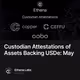 Custodian Attestations of Assets Backing USDe: May
