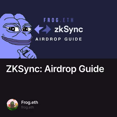 ZKSync: Airdrop Guide