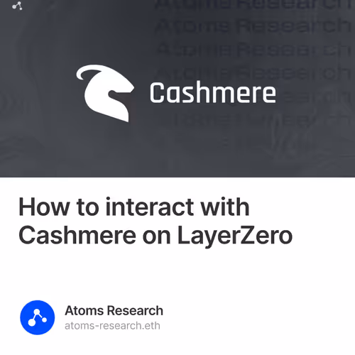 How to interact with Cashmere on LayerZero
