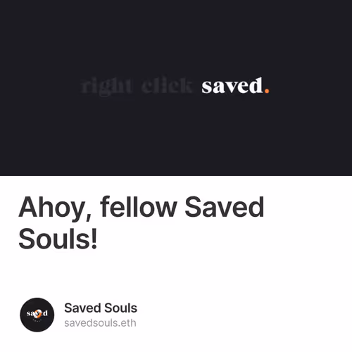 Ahoy, fellow S Souls!