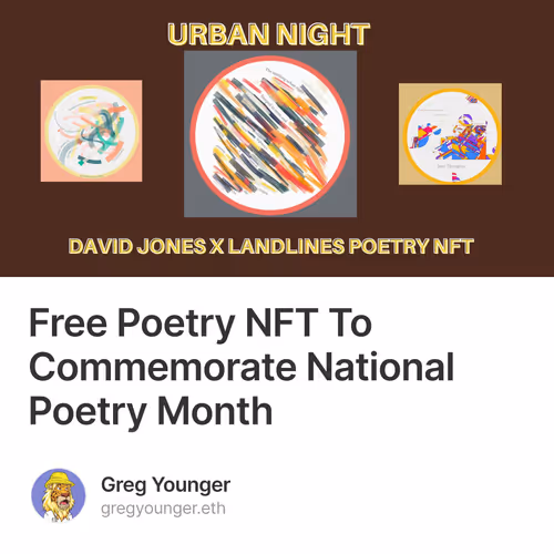 Free Poetry NFT To Commemorate National Poetry Month