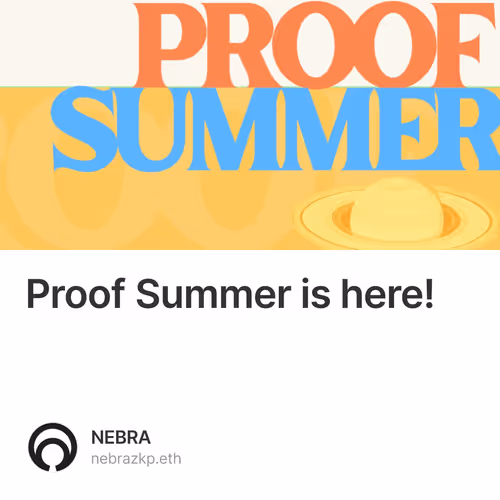 Proof Summer is here!