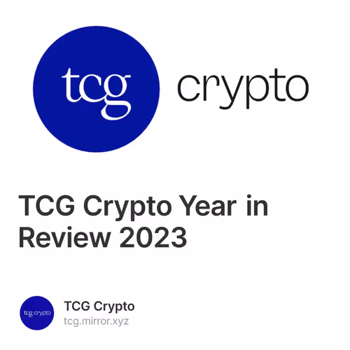 TCG Crypto Year in Review 2023