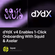 dYdX v4 Enables 1-Click Onboarding With Squid & Axelar